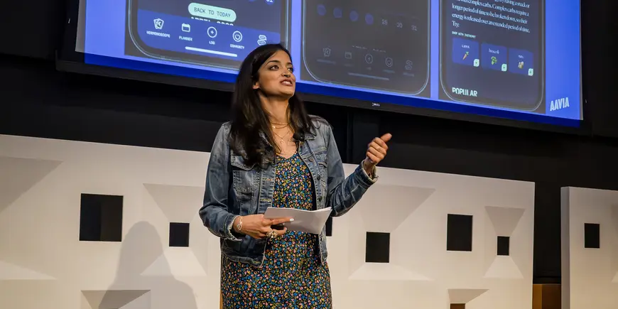 Aagya Mathur addresses alumni at MIT Sloan Reunion 2023