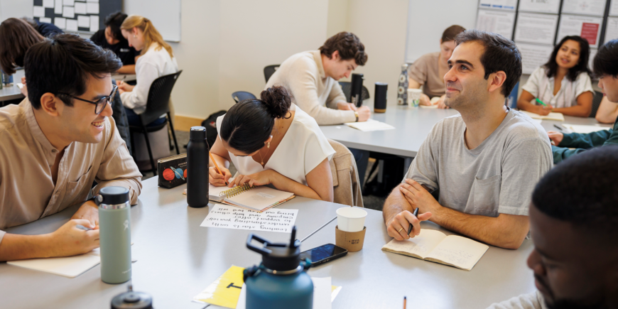 ID Lab students participate in group work