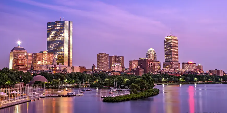 Boston Skyline at night
