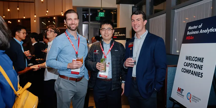 From left: Sam McElhinney, Unum; Tim Yang, Unum; Will McEntee, MIT