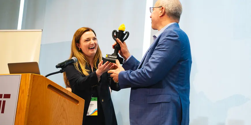 Jennifer passes ClimateCAP torch to next year's host