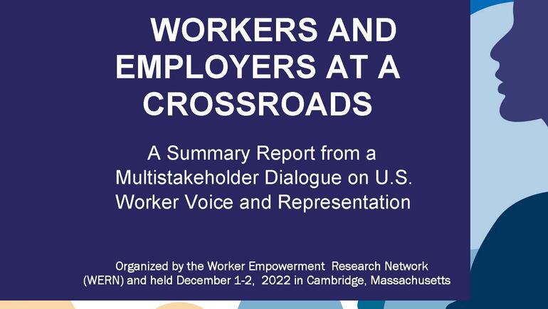 Image of the cover of the report "Workers and Employers at a Crossroads"