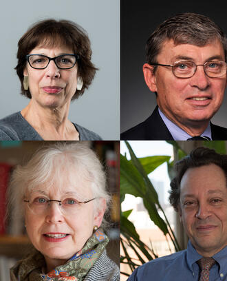 MIT Sloan faculty Barbara Dyer, Thomas Kochan, Christine Kelly, and Leigh Hafrey