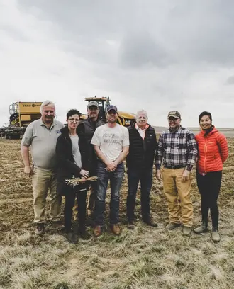 2019 S-Lab students visiting Bay State Milling farm 