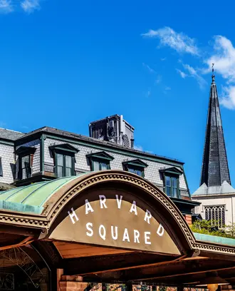 Harvard Square news kiosk