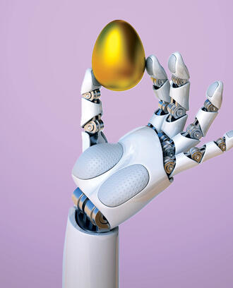 methods of problem solving in supply chain A robot hand holds a golden egg