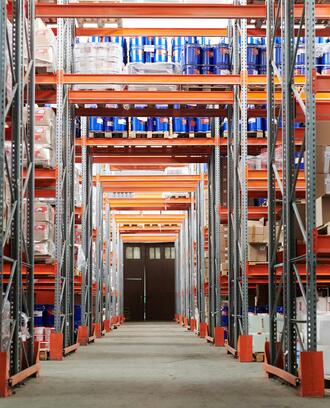 Image of the interior of a warehouse