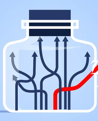 Red arrow breaks the airtight tube to open up a new situation