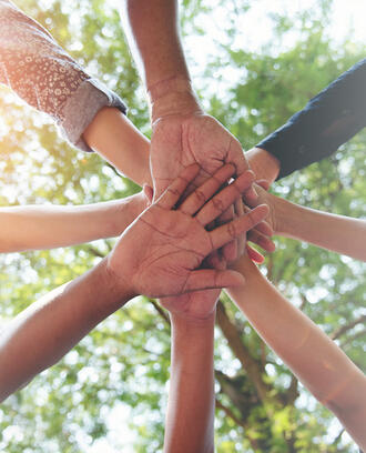 Joined hands