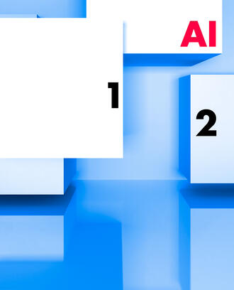 Various boxes with the acronym "AI" and the numbers "1," "2," and "3."