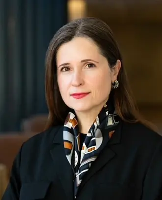 Headshot of a woman indoors