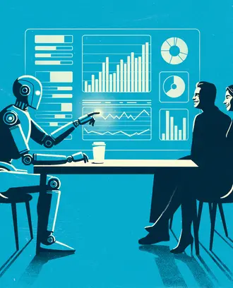 AI robot advising couple