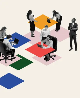 Office worker graphic
