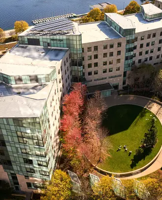 Aerial view of MIT Slaon