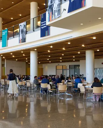 A busy wideshot of the e62 Cafe