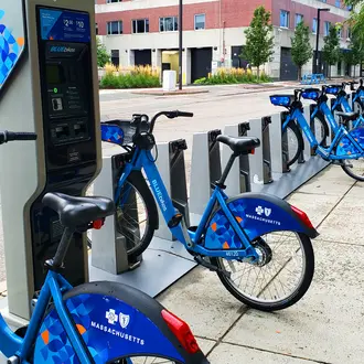 Blue bikes image by Edward Orde