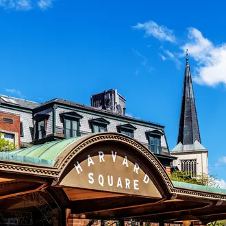 Harvard Square news kiosk