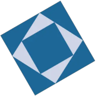 This is an image of nested blue squares that is part of the IWER logo