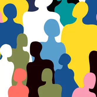 Social networking colorful animation