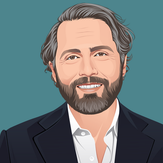 Illustration of smiling man