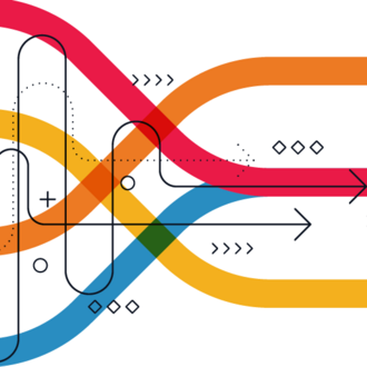 Image of overlapping arrows pointing to the right.
