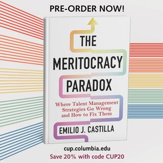 Cover of The Meritocracy Paradox, a new book by Emilio Castilla