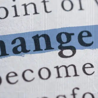 Highlighted word "Change"