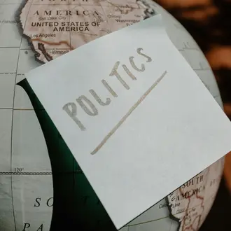White Paper with Text on a Globe