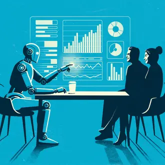 AI robot advising couple