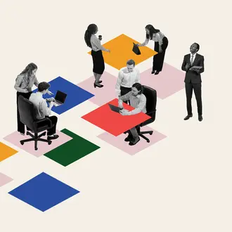 Office worker graphic