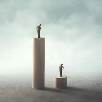 equality concept between two men