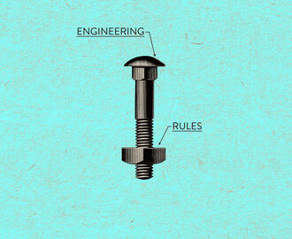 Graphic adapted from Engineering Rules book cover