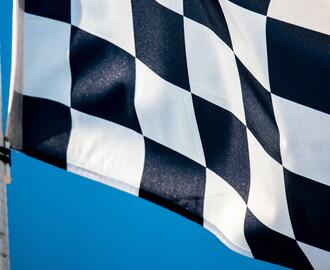 Checkered race car flag