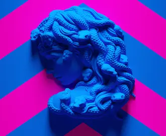Medusa mointed bust