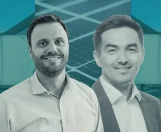 Trucks docked at warehouse, Kevin Berkemeyer, solar panels, Almas Kaptagayev, trucks docked at warehouse