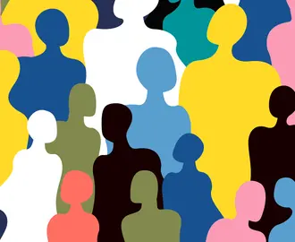 Social networking colorful animation