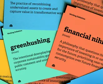 MIT Sloan 2024 Working Definitions: greenhushing, financial nihilism, glass cliff, low-ego leadership, and exaptation strategy