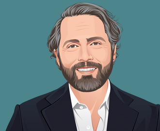 Illustration of smiling man