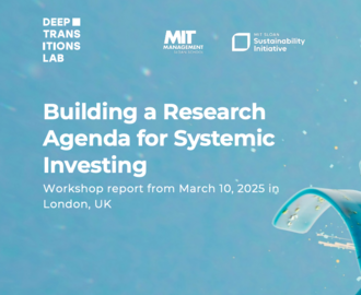 Blue cover of the Building a Research Agenda for Systemic Investing report