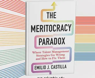 Cover of The Meritocracy Paradox, a new book by Emilio Castilla