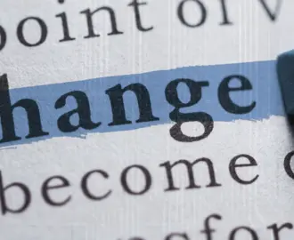Highlighted word "Change"