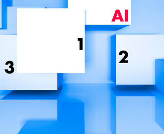 Various boxes with the acronym "AI" and the numbers "1," "2," and "3."