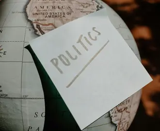 White Paper with Text on a Globe