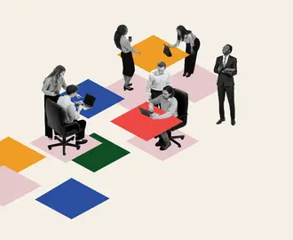 Office worker graphic