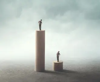 equality concept between two men
