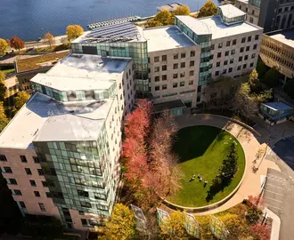 Aerial view of MIT Slaon
