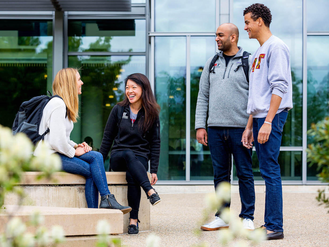 MBA students on campus 2019