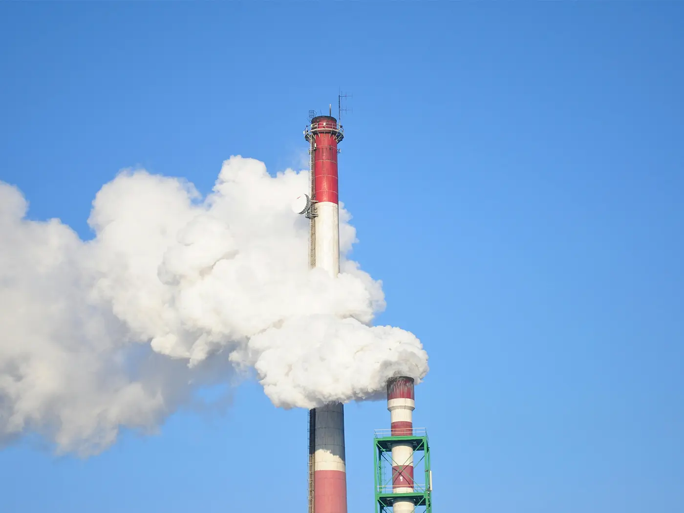 Smoke stack emissions