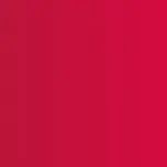 Two people walking against a red background