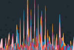 Illustration of colorful data visualization chart
